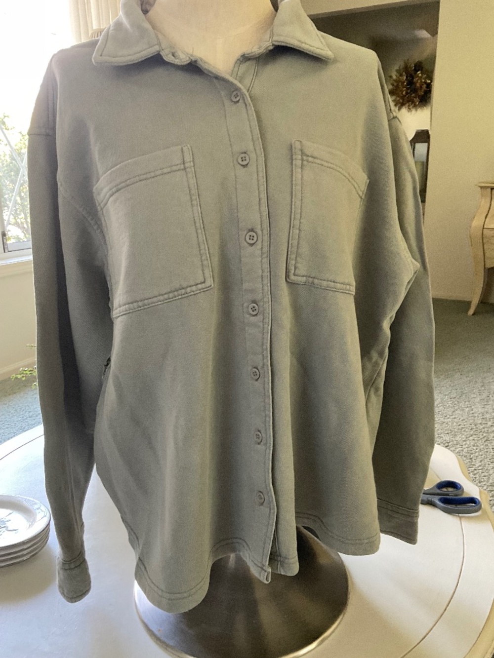 C and C of California Sage Cardigan, size L, NWT